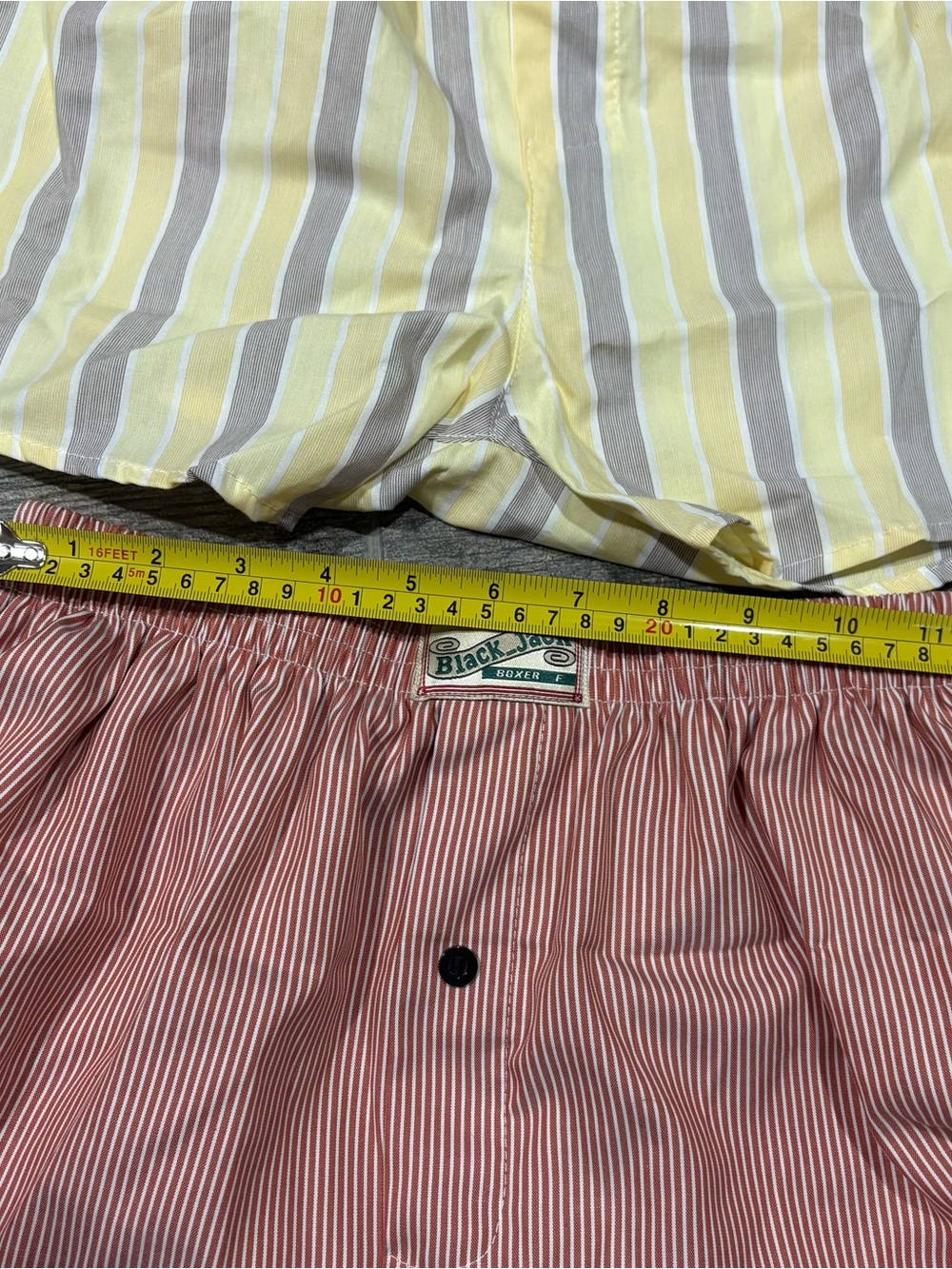 Boxers/ Summer Shorts Red White‎ & yellow stripe plaid Sz XS - Picture 5 of 6